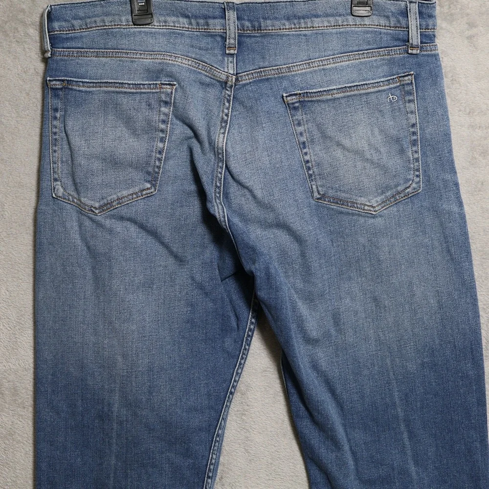 rag & bone Jeans Mens 38x32.5 Blue Fit 2 Slim Palisades Distressed Denim Whisker